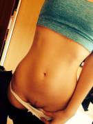 Flat stomach and a landing strip