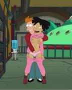 Fry shoving his hand down Amy's panties (Sfan) [Futurama]