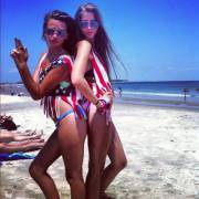 American Babes At The Beach.