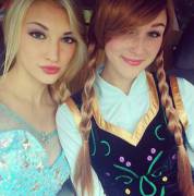 Elsa and Anna (x-post r/pics)