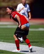 Girl's shorts fell off after a slide tackle (x-post /r/GirlsSoccer)