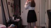 Adjusting my skirt [f]