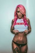 Pink haired hottie