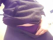 Purple panties at work [F] ;)