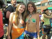 Slutty mermaids at the NYC mermaid parade!