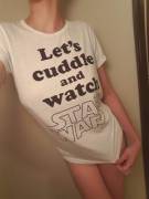 Let's cuddle and watch Star Wars[F]