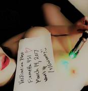 [F]un with Dr. Who's Sonic Screwdriver. Anyone else wanna play too? ;) Verification Post. 36 y/o.