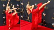Jessie Graff (American Ninja Warrior) on the Emmys red carpet