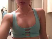 New baby blue sports bra ✨ [19F]