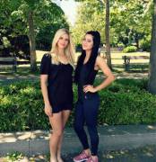 Canada´s soccer princesses Lauren Sesselmann and Jonelle Filigno