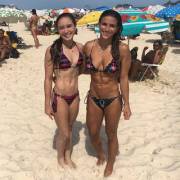 Gymnasts Julie Kim &amp; Jade Barbosa