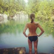 Topless at the quarry