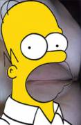 Homer being slapped
