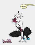 Spider-Gwen saves Gwenpool (Dagnibor) [Marvel]