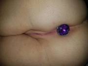 Got chill bumps from her purple plug [f]