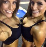Something different - Bodybuilding Twins the West sisters. Non-nude, but pretty hot nonetheless! (MIC)