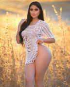 Latina with narrow waist voluptuous arse &amp; wide hips - II