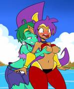 Rottytops groping Shantae (ReiDuran)