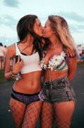 Kissing at Coachella