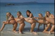 Nude group yoga
