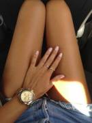 Tan thighs