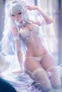 Emilia in lingerie