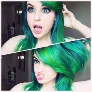 SuperMaryFace, bright neon green!
