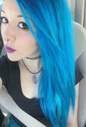 My Aqua Blue Hair :)