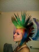 My rainbow Mohawk