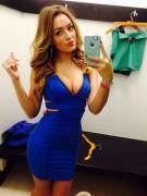 trying on a nice dress (x-post from /r/ladiesinblue)