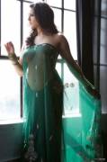 Sunny Leone in Green saree [PIC]