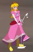It's a good thing Princess Peach wore those rain boots