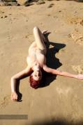 Nude on the beach (AIC)