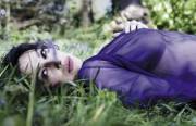 Empress [r/MonicaBellucci] in Purple, on Green Grass.