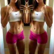 A very fit, and very hot girl selfie...