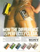 An ad for Sony Walkmans and Tapes (mid-80s)