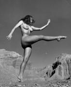 Desert dance, Diane Webber by Andre de Dienes, 1960s