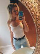 Jeans and a tank top