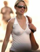 One of my all-time favorites: pregnant and braless
