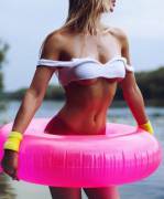 Pink float