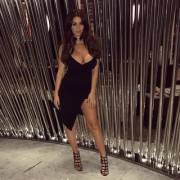 Holly Peers dressed up for Saturday night out