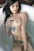 Sexy Tattoos in the Tub