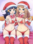 Dawn and Serena about to give you your Christmas present
