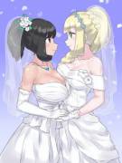 Lillie and Moon getting married