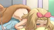 "Serena, wake up! You should probably put your panties back on.." [Trainer]