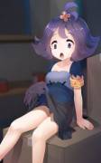 Acerola and Haunter in the Abandoned Thrifty Megamart