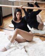 Kendall Jenner in a ballet studio for Vogue Spain