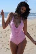 Pink on the beach