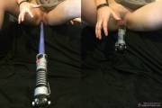Before And After Light Saber Masturbation [NSFW]
