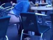 She was so drunk that she urinated on the chair